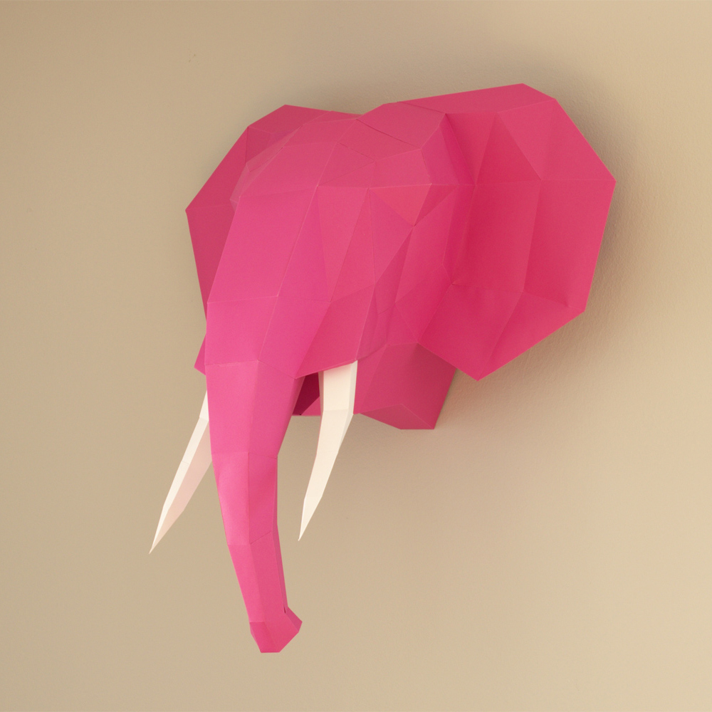 www.papiertier.de Tembo Elefant